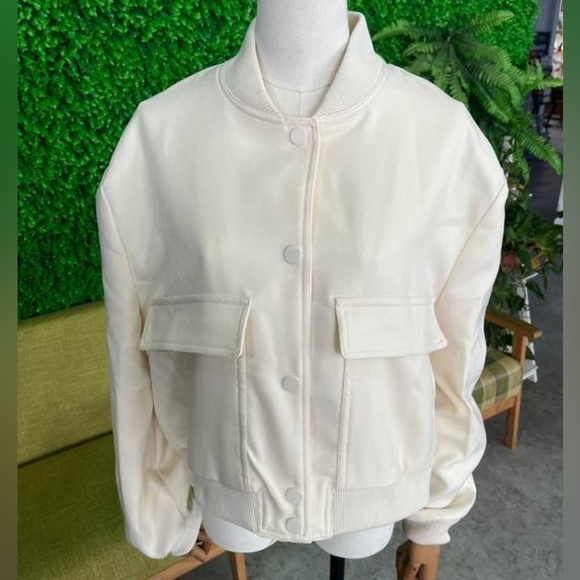 Indefeir Jacket spring White vintage solid long sleeves women's - Picture 2 of 11